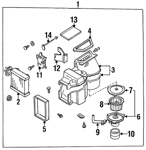 Quest EVAPORATOR COMPONENTS