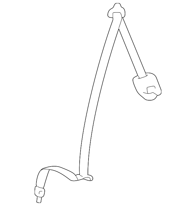 89810-25500-LT Деталь BELT & RETRACTOR, LEFT