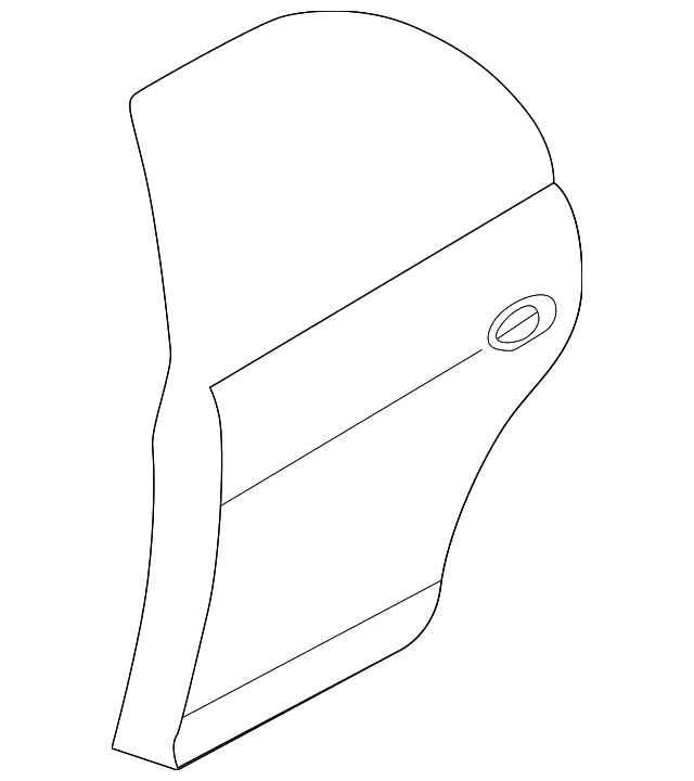 0K2NA-73020 Деталь DOOR SHELL, LEFT