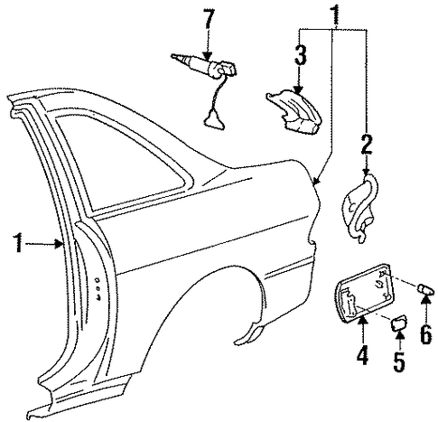 SC300 QUARTER PANEL & COMPONENTS