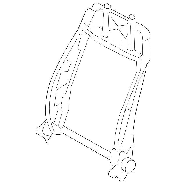 1K4-882-045-GS Деталь SEAT BACK FRAME, LEFT