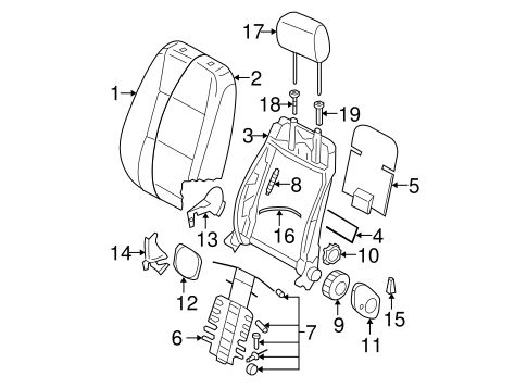 Jetta FRONT SEAT COMPONENTS