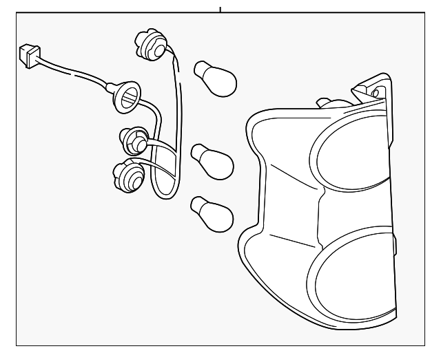19316435 Деталь TAIL LAMP ASSY, RIGHT