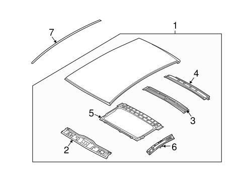 Aveo EXTERIOR TRIM - ROOF 2