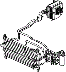 BODY / AIR CONDITIONING/AIR CONDITIONER for 1989 Honda CIVIC 5-DOOR #1