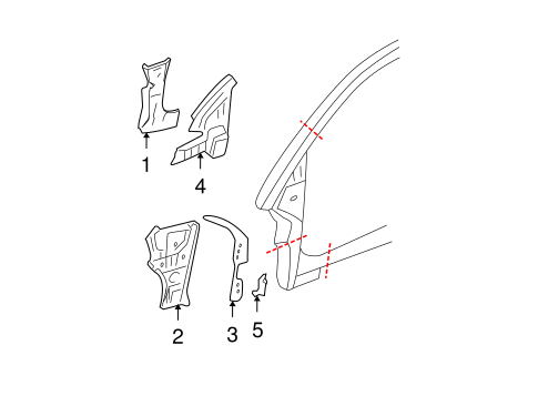 Beetle HINGE PILLAR