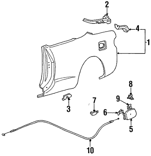 Celica QUARTER PANEL & COMPONENTS 3