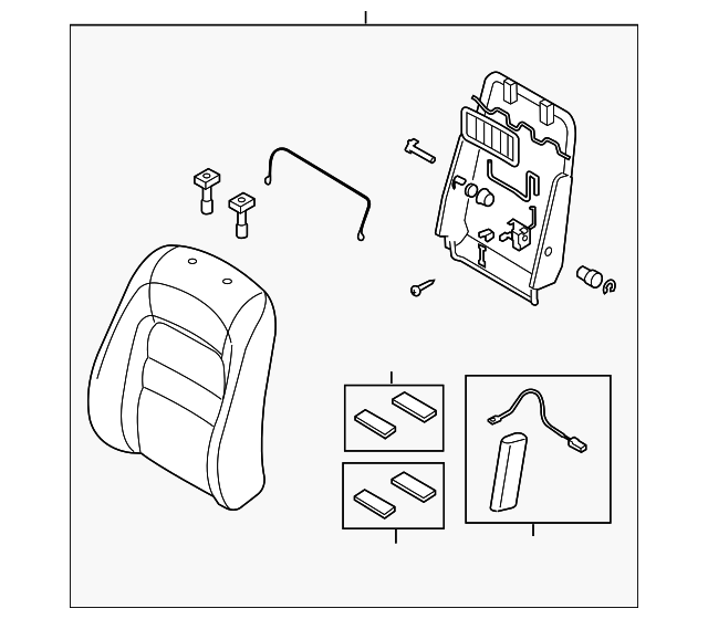 GP9A-88-180A-02 Деталь SEAT BACK ASSY