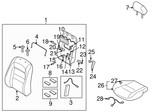 6 FRONT SEAT COMPONENTS 2