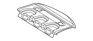 2003-2009 Mercedes-Benz E320 Pkg Tray Trim 211-690-21-49-7F77 2003-2009 Mercedes-Benz E320 Pkg Tray Trim 211-690-21-49-7F77