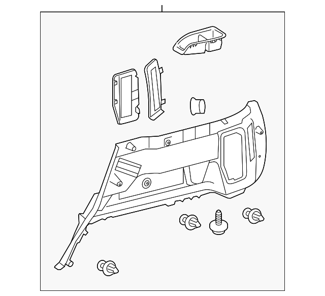 64730-35180-C0 Деталь LOWER QTR TRIM, RIGHT