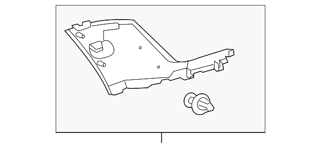 62550-35050-B0 Деталь UPPER QTR TRIM, RIGHT