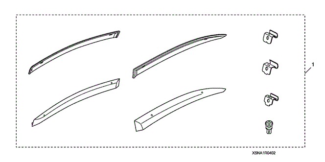 ACCESSORIES/DOOR VISORS for 2011 Honda CIVIC SEDAN #1