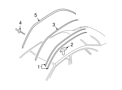 A4 Quattro EXTERIOR TRIM - ROOF