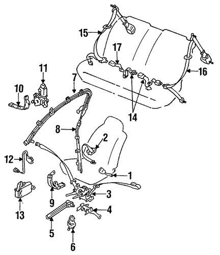 Cressida FRONT SEAT BELTS