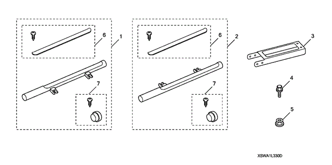 ACCESSORIES/SIDE STEP (CHROME) for 2007 Honda CR-V #1