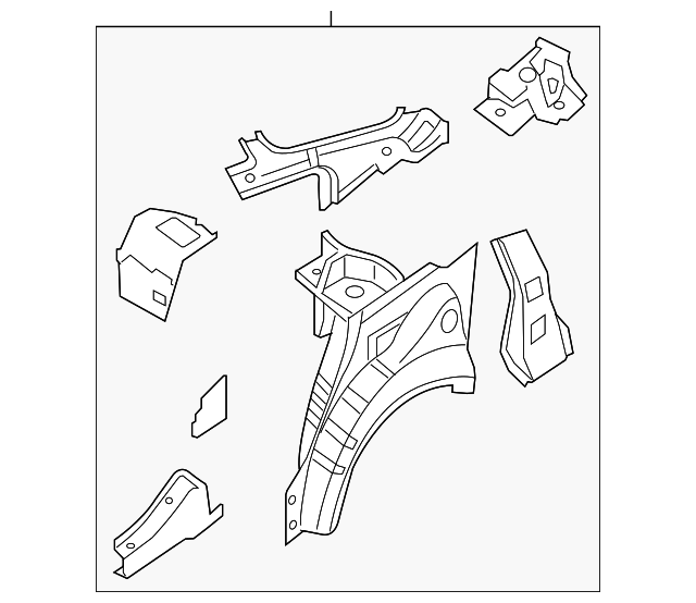 G6750-9N0MA Деталь INNER WHEELHOUSE, RIGHT