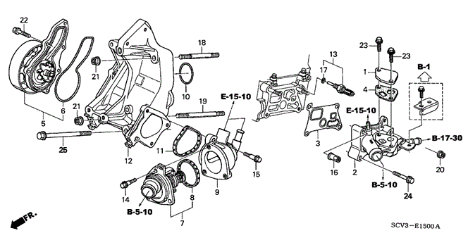 ENGINE/WATER PUMP for 2003 Honda ELEMENT #1