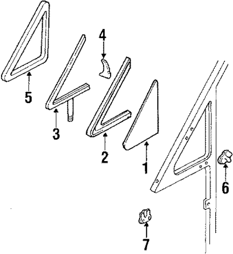 B2200 VENT GLASS & HARDWARE