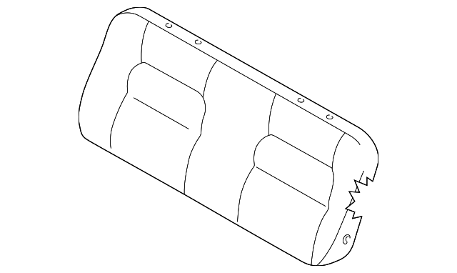 0K52Y-88935BCQ3 Деталь SEAT BACK COVER