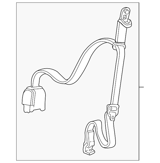 1L2Z-98611B68-AAA Деталь RETRACTOR ASSY, RIGHT
