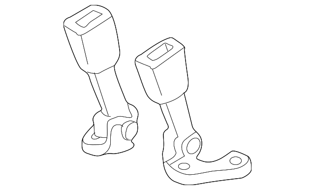 F87Z-9860044-AAA Деталь BUCKLE END, RIGHT