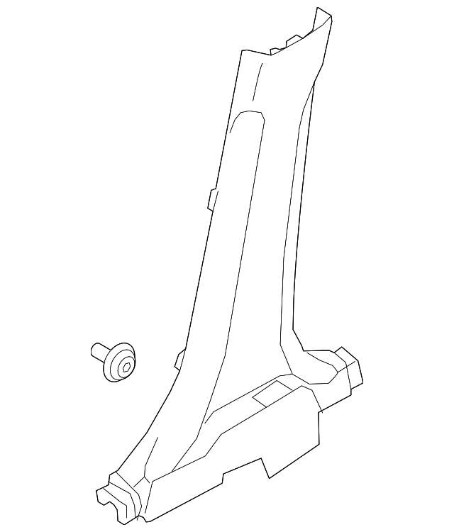 85845-E4500GA6 LWR CTR PLR TRIM, RIGHT