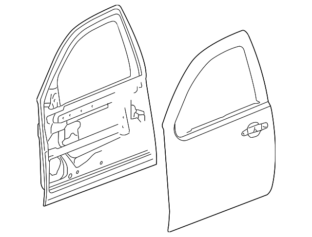 22892592 Деталь DOOR SHELL, RIGHT