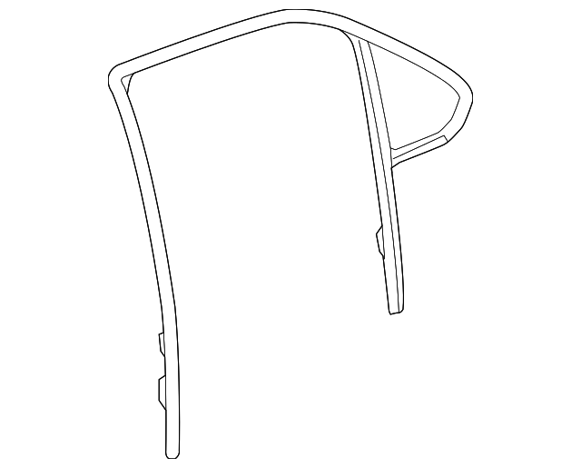 22810025 Деталь FIXED GLASS, RIGHT