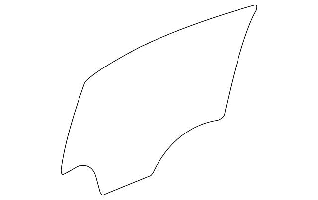 25785034 Деталь DOOR GLASS, RIGHT