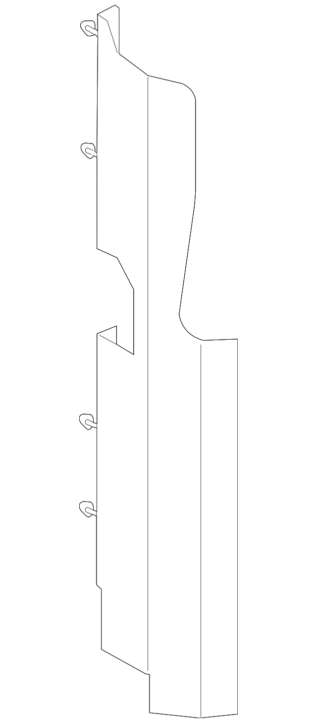 6W1Z-19E572-BA Деталь SIDE SEAL, RIGHT