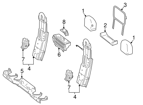 E550 ROLL BAR & HEADREST ASSEMBLY