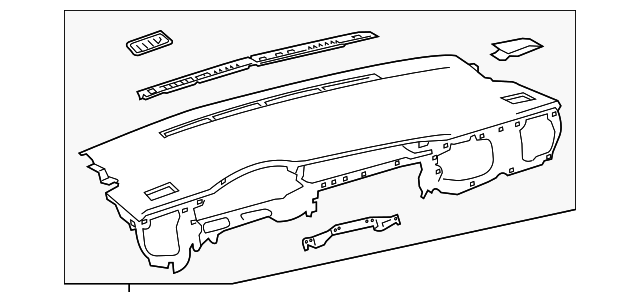 55302-02540-C0 Деталь UPPER CRASH PAD