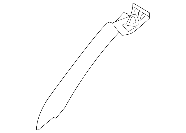51-43-6-971-857 Деталь WINDSHIELD PILLAR TRIM, LEFT