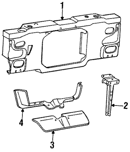 B2300 RADIATOR SUPPORT