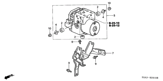 CHASSIS/ABS MODULATOR for 2003 Honda CIVIC SEDAN #1