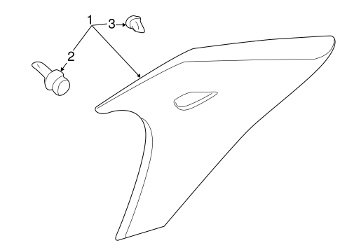 Altima INTERIOR TRIM - QUARTER PANELS