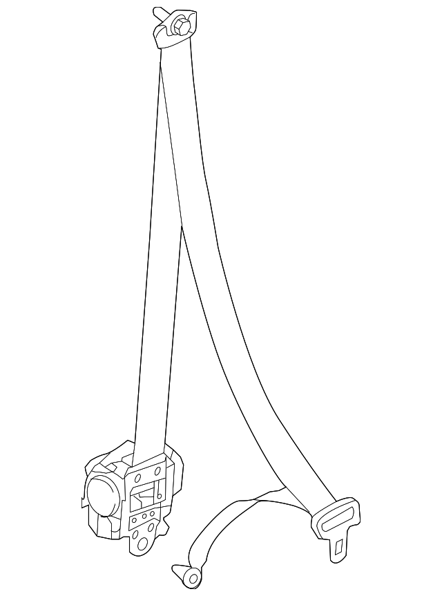 86885-3WC8B Деталь BELT & RETRACTOR, LEFT