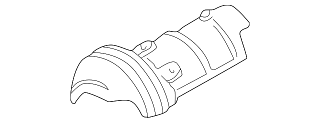 208530W002 Деталь HEAT SHIELD, RIGHT