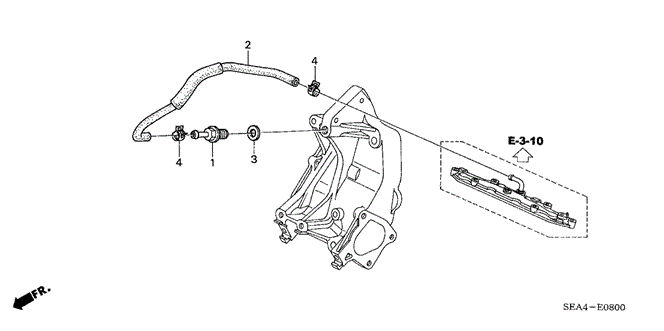 TSX SEDAN BREATHER TUBE
