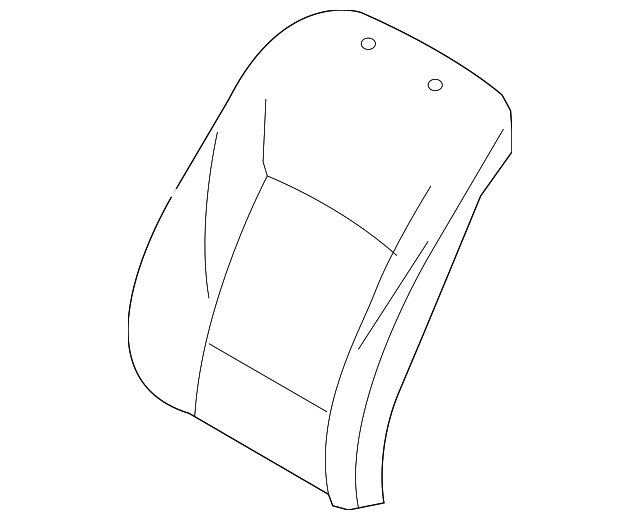 52107231130 SEAT BACK COVER, RIGHT