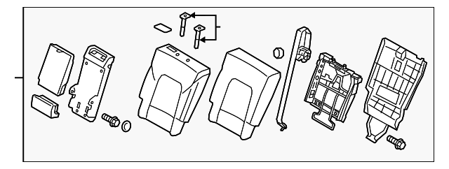 89300-1U750LAC Деталь SEAT BACK ASSY