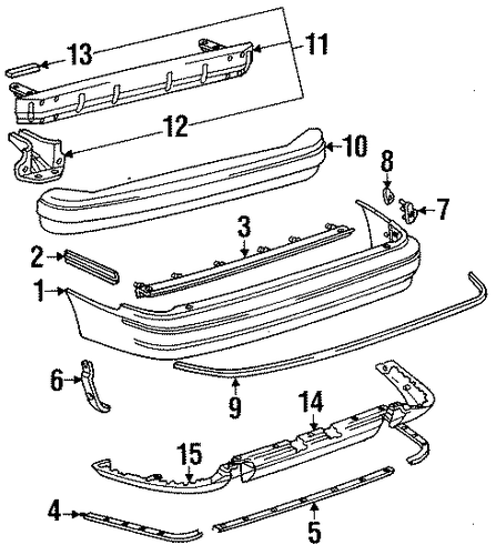 LS400 BUMPER & COMPONENTS - REAR