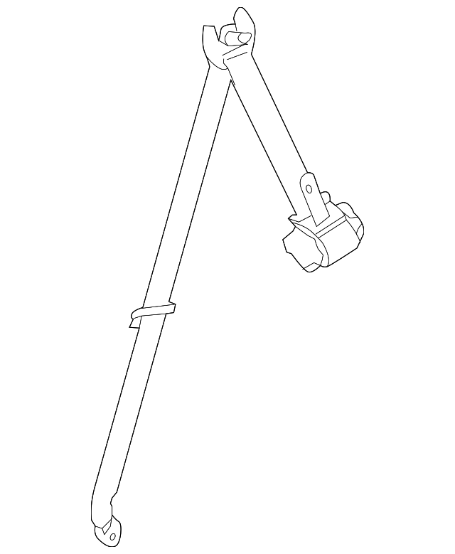 73370-0E070-B0 Деталь BELT & RETRACTOR, LEFT