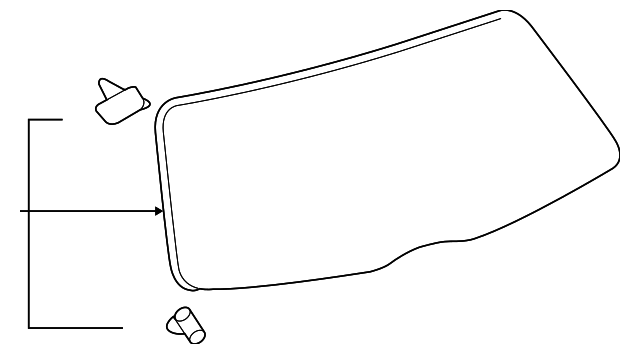 68105-52380 Деталь LIFT GATE GLASS