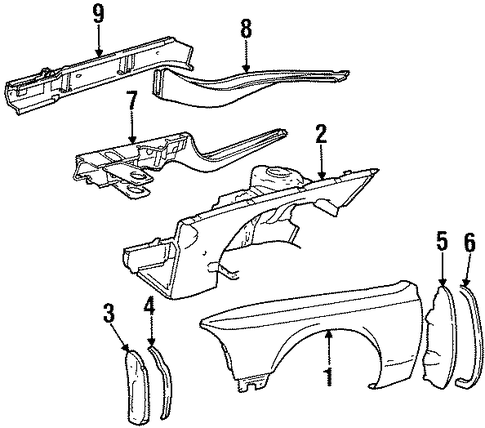 735i FENDER & COMPONENTS