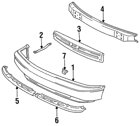 Previa BUMPER & COMPONENTS - FRONT