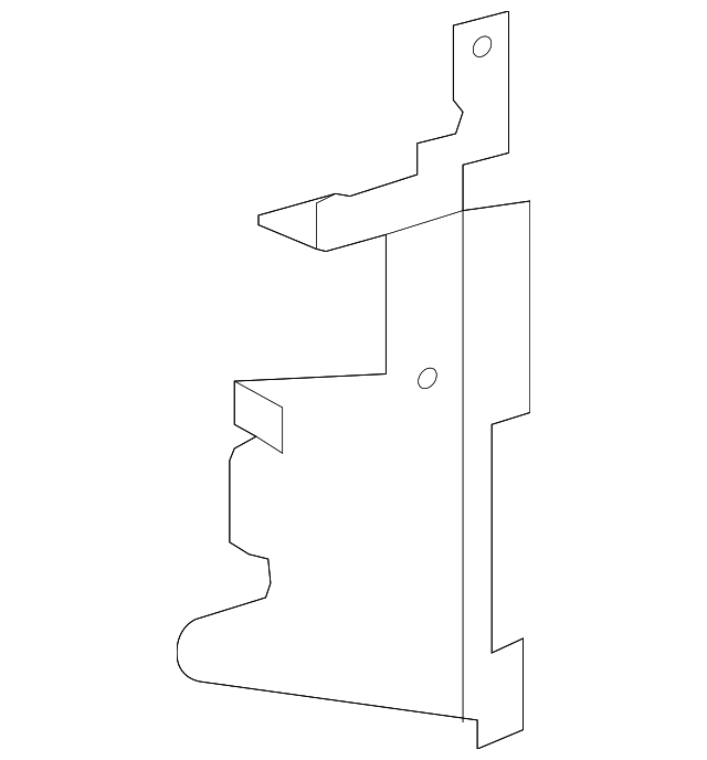 9055653 AIR DEFLECTOR, LEFT