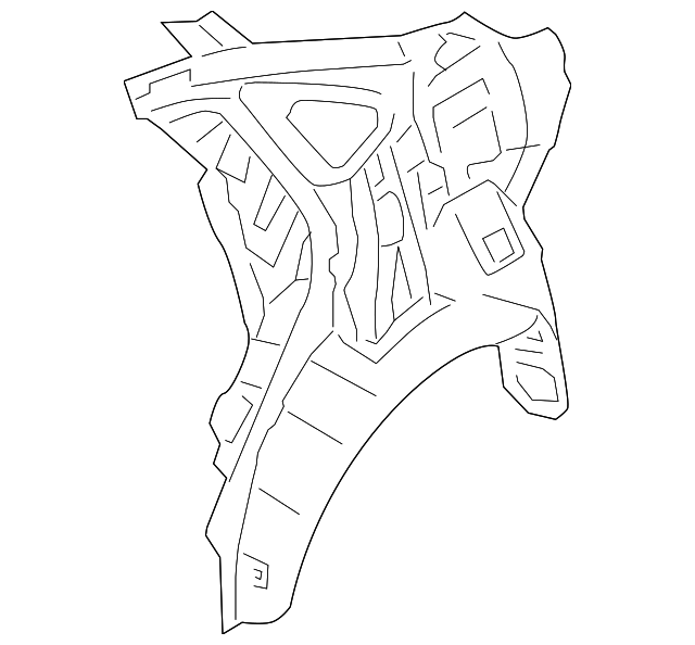 71602-2H030 Деталь INNER QTR PANEL, RIGHT