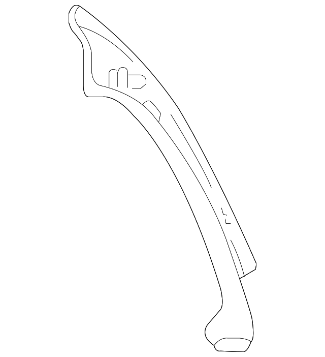 ZZCA-68-280A-32 Деталь REAR PILLAR TRIM, RIGHT